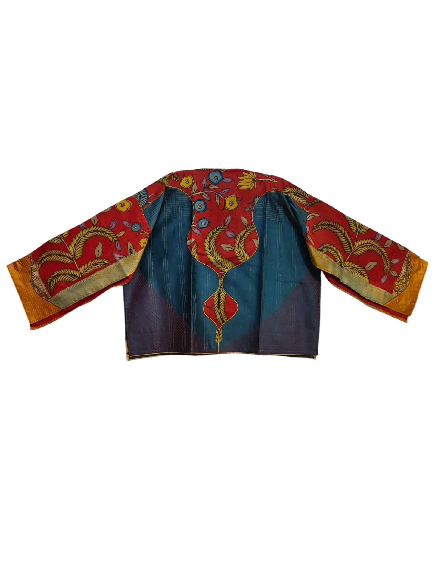Semi Stitched Chanderi Kalamkari Blouse