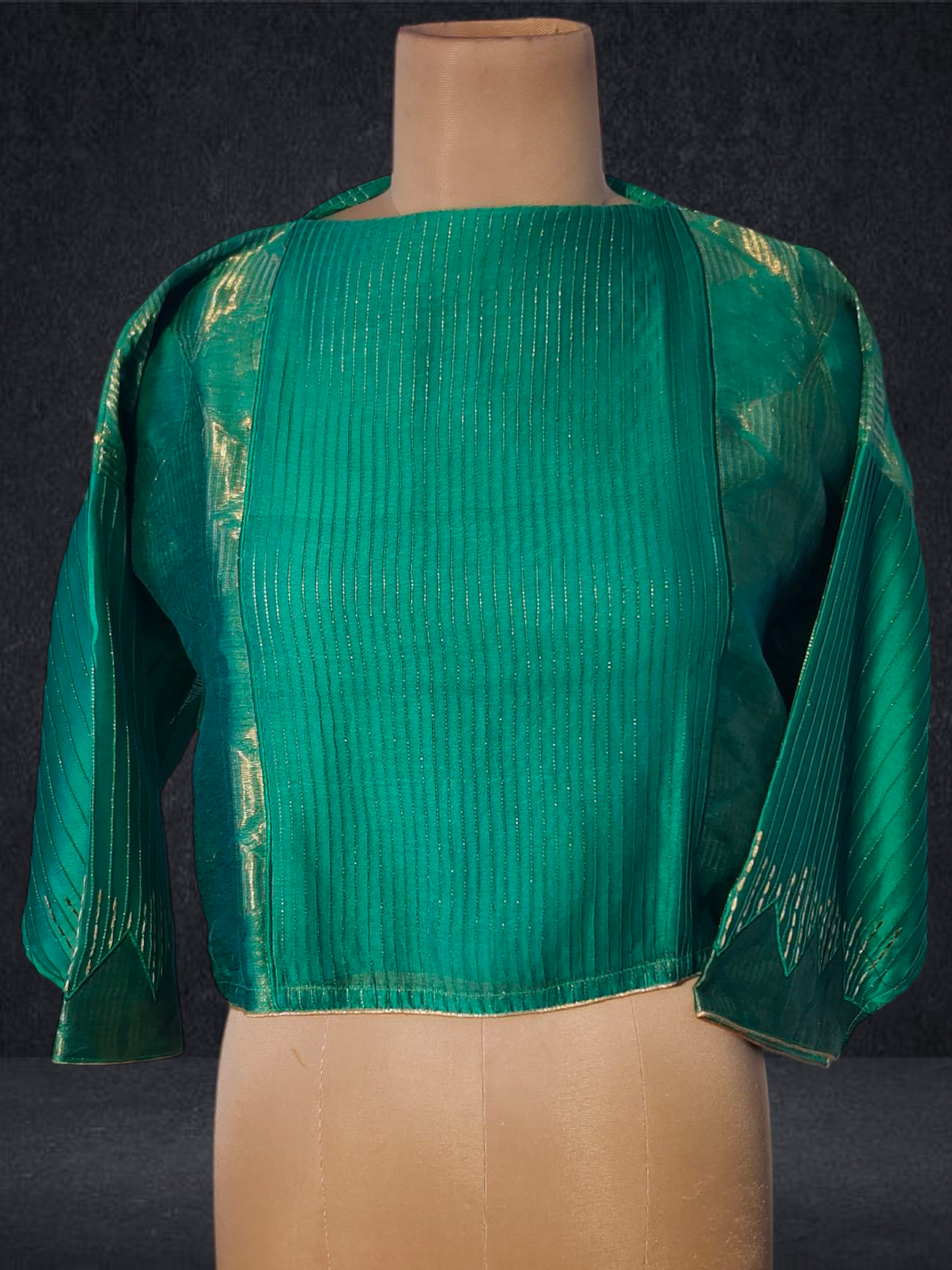 Semistitched Chanderi Ɓlouse