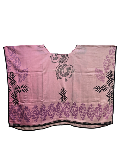 Stitched Chanderi Printed Short Kaftan