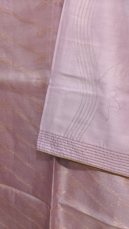 Semi Stitched Chanderi  Formal kurta