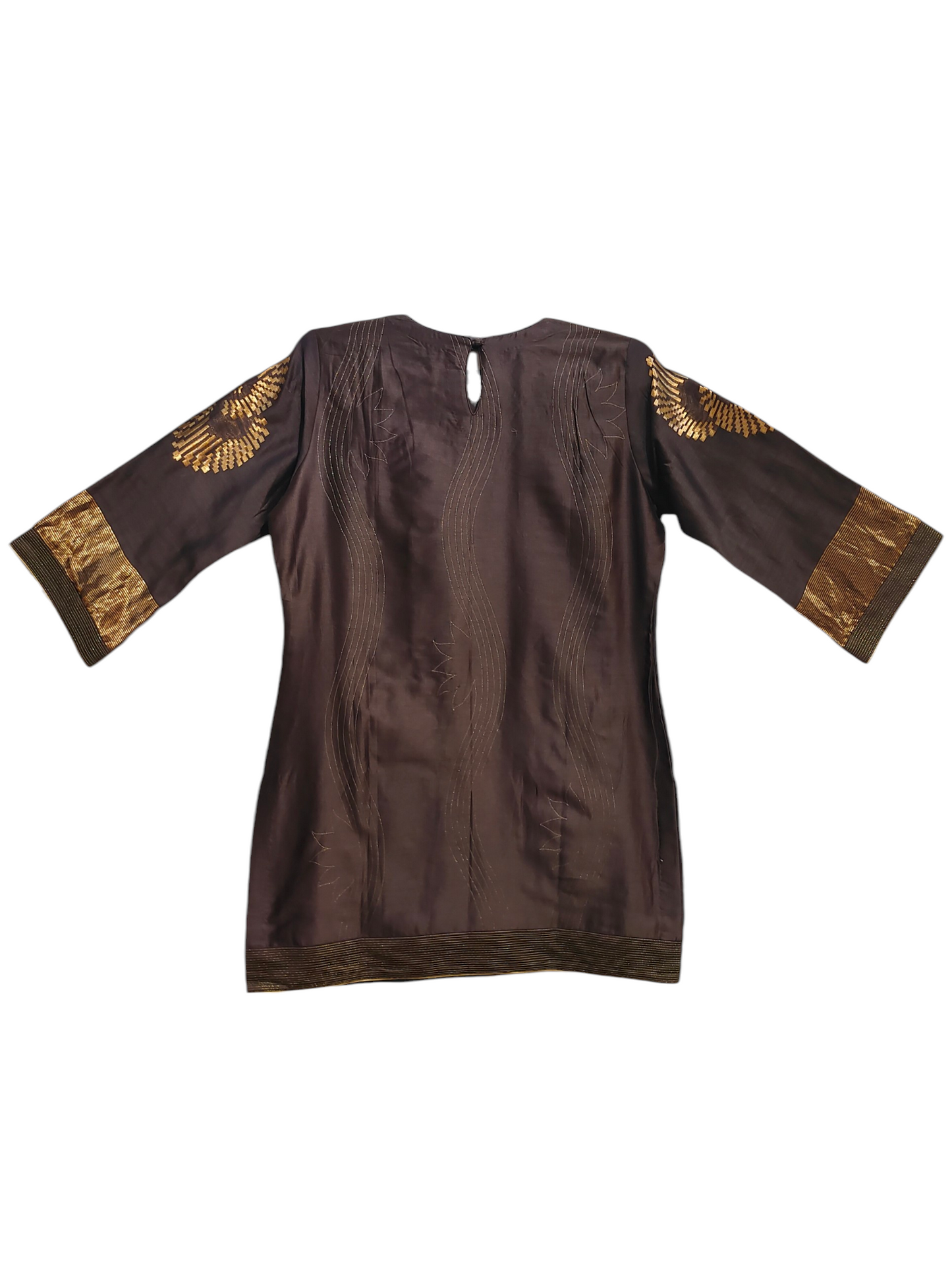 Stitched Chanderi  Tunic ready size 42