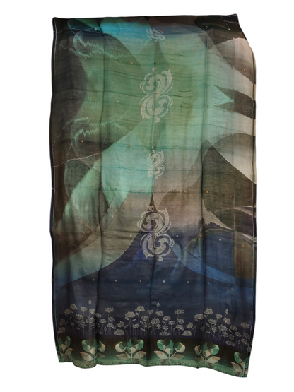 Semi Stitched Formal chanderi Suitset