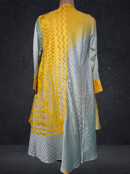 Stitched applique Long Dress VISHAL KAPUR STUDIO