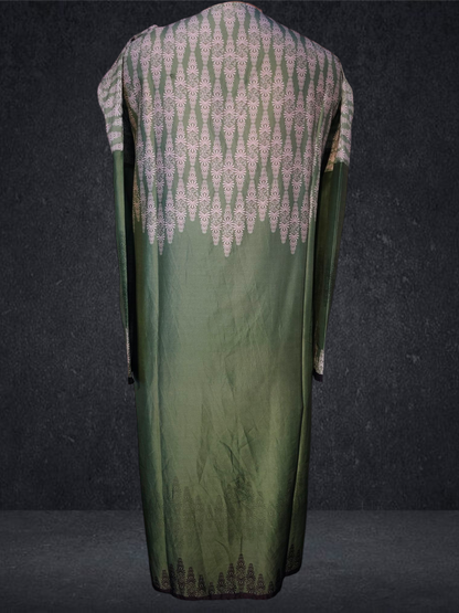 Semi Stitched Chanderi printed Kurta VISHAL KAPUR