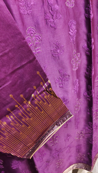 Semi Stitched Formal Chanderi Suitset