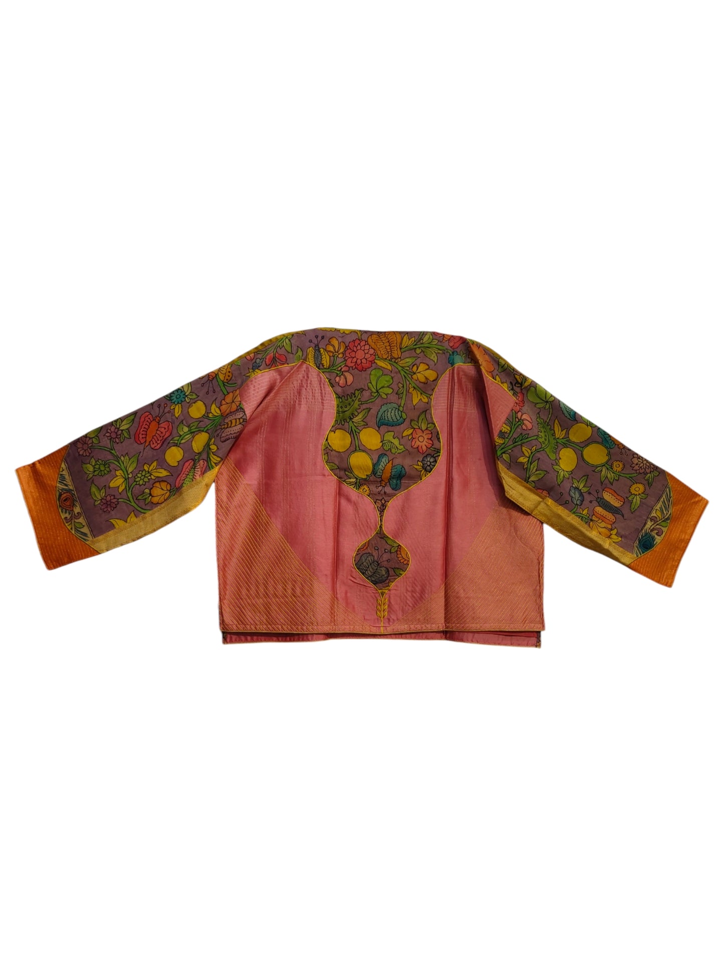 Semi Stitched Chanderi Kalamkari Blouse