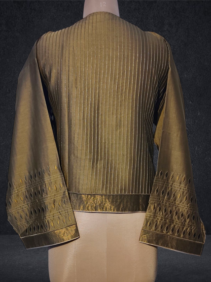 Semistitched Chanderi Ɓlouse