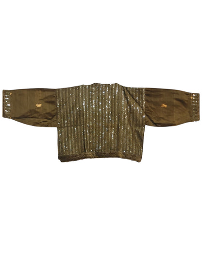 Formal chanderi Embroidered Indowestern set