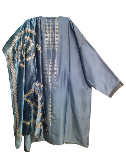 Semi Stitched Chanderi Formal Suitset