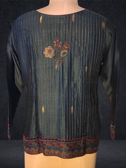 Stitched Chanderi Zariwoven Short Jacket