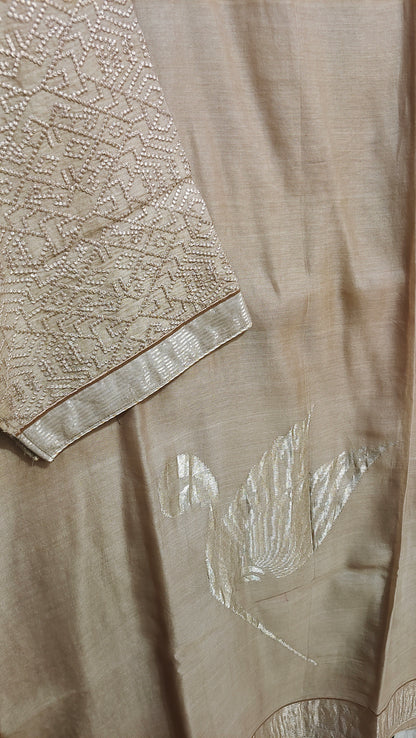 Semi Stitched Formal Chanderi Suitset