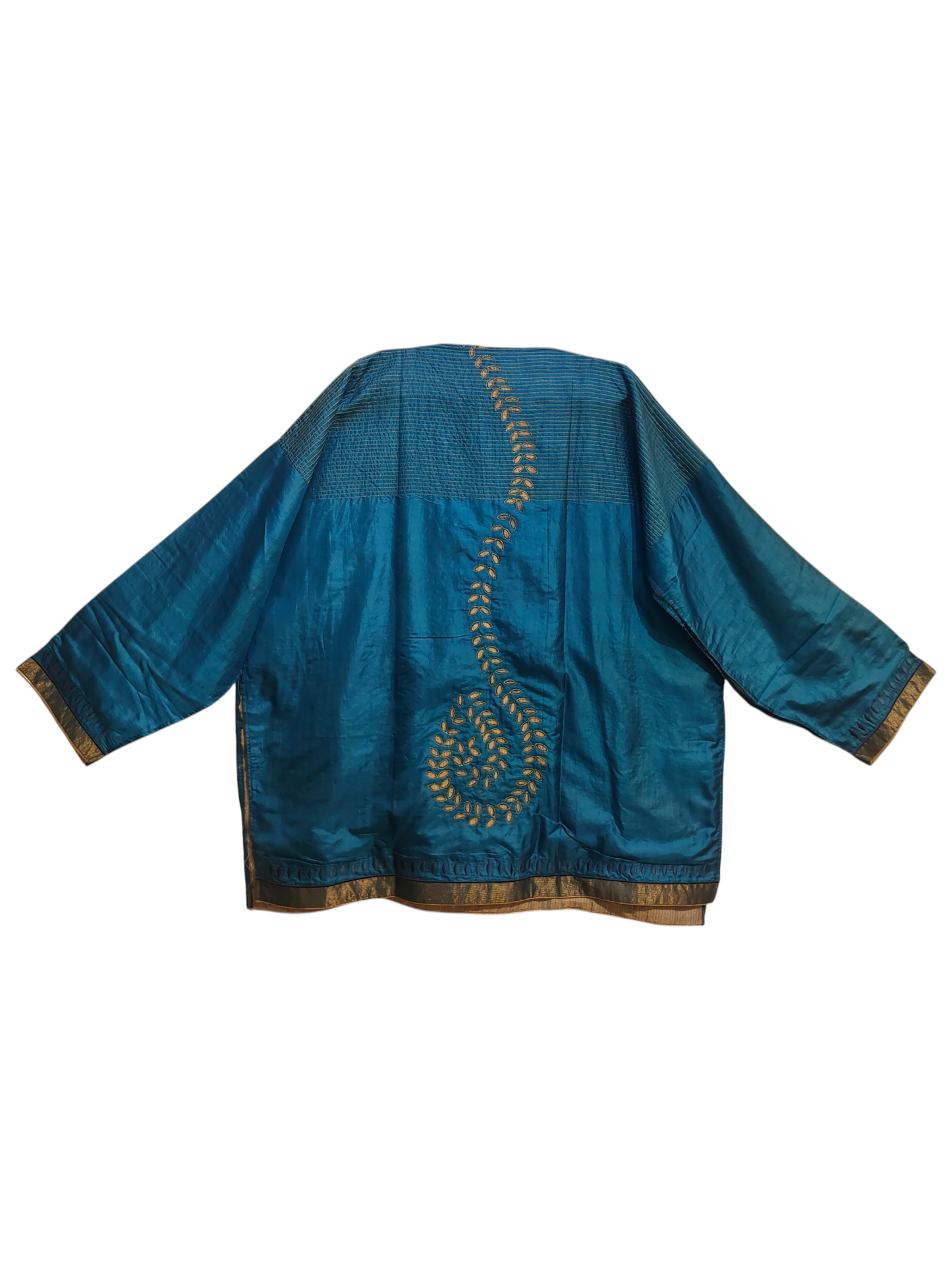 Semi Stitched silk cutwork applique Short Tunic