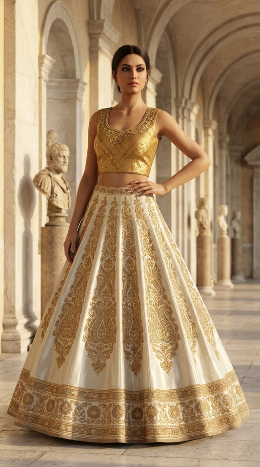 Formal embroidered Lehnga