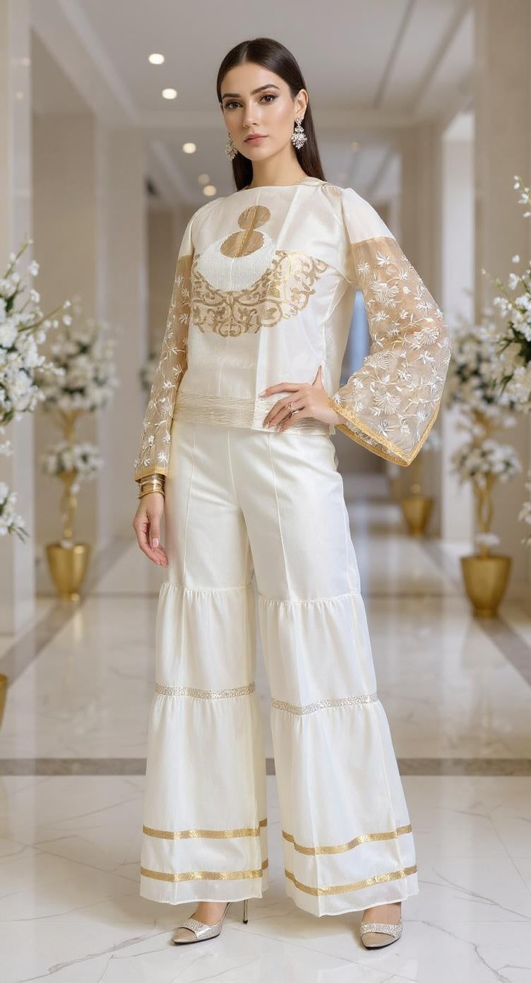 Semistitched Chanderi Ɓlouse