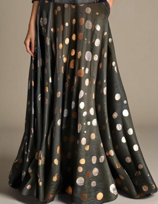 Formal chanderi zariwoven Skirt (VKSKT01MAR16a)