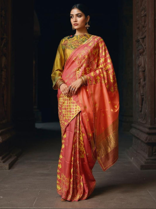 Formal Chanderi Zari Woven Saree