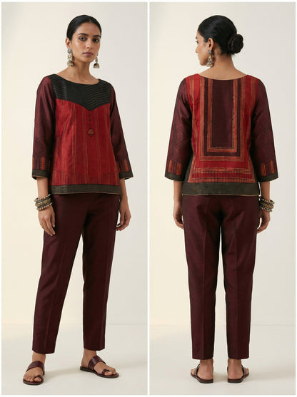 Stitched Chanderi Ɓlouse