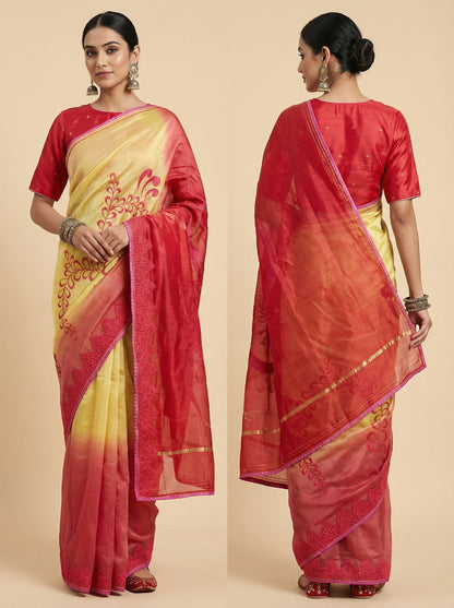 Formal Chanderi Hand Painted Saree