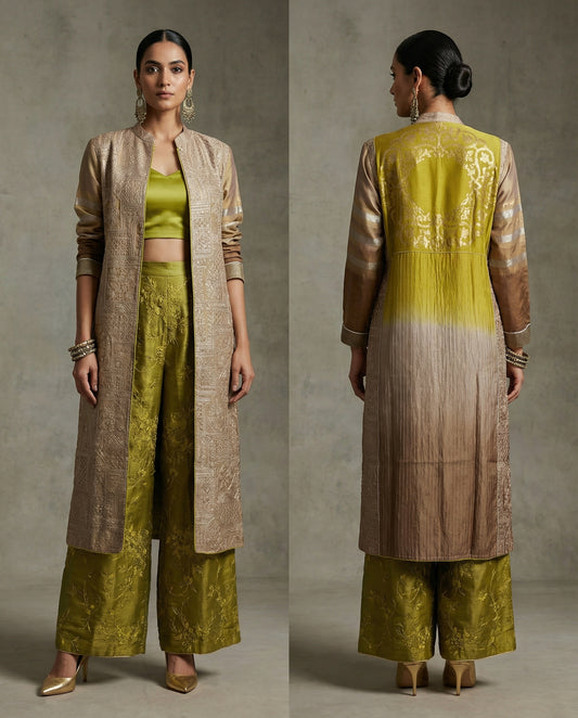 Indowestern Formal long jacket set