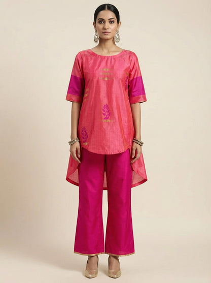 Indowestern chanderi formal top