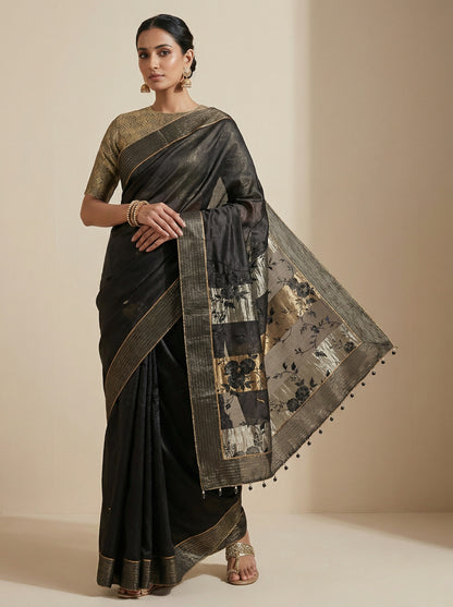 Formal Chanderi Zari Woven Saree