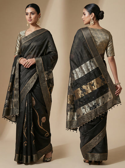 Formal Chanderi Zari Woven Saree