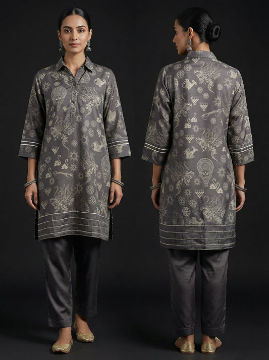 Stitched Digital Printed Short Tunic