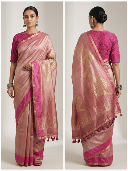 Formal Chanderi Zari Woven Saree
