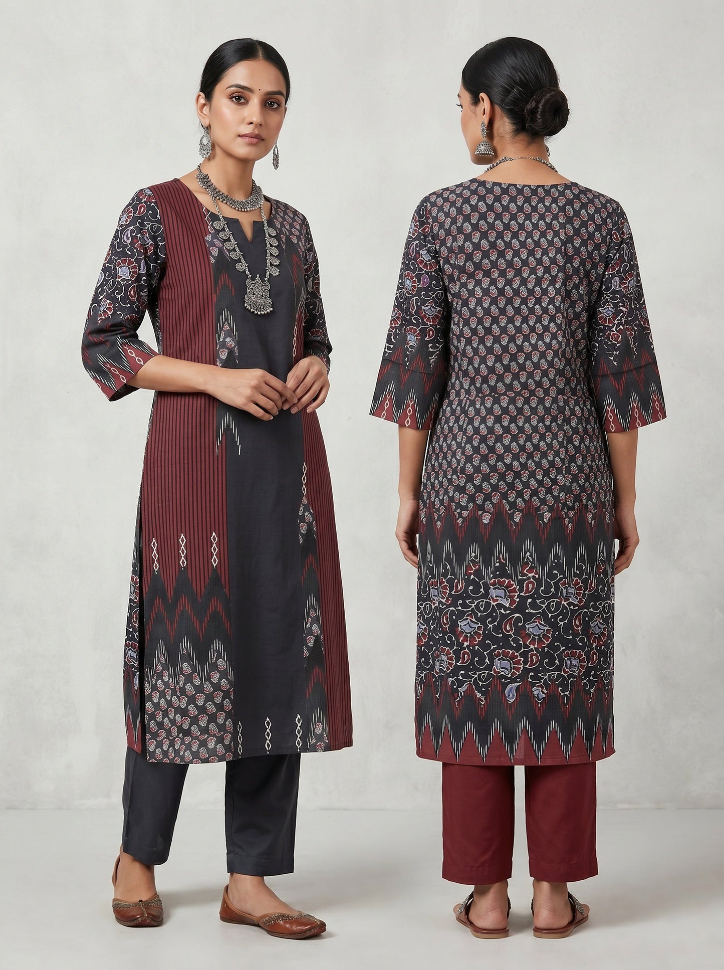 Semi Stitched Cotton Smart Casual kurta VISHAL KAPUR