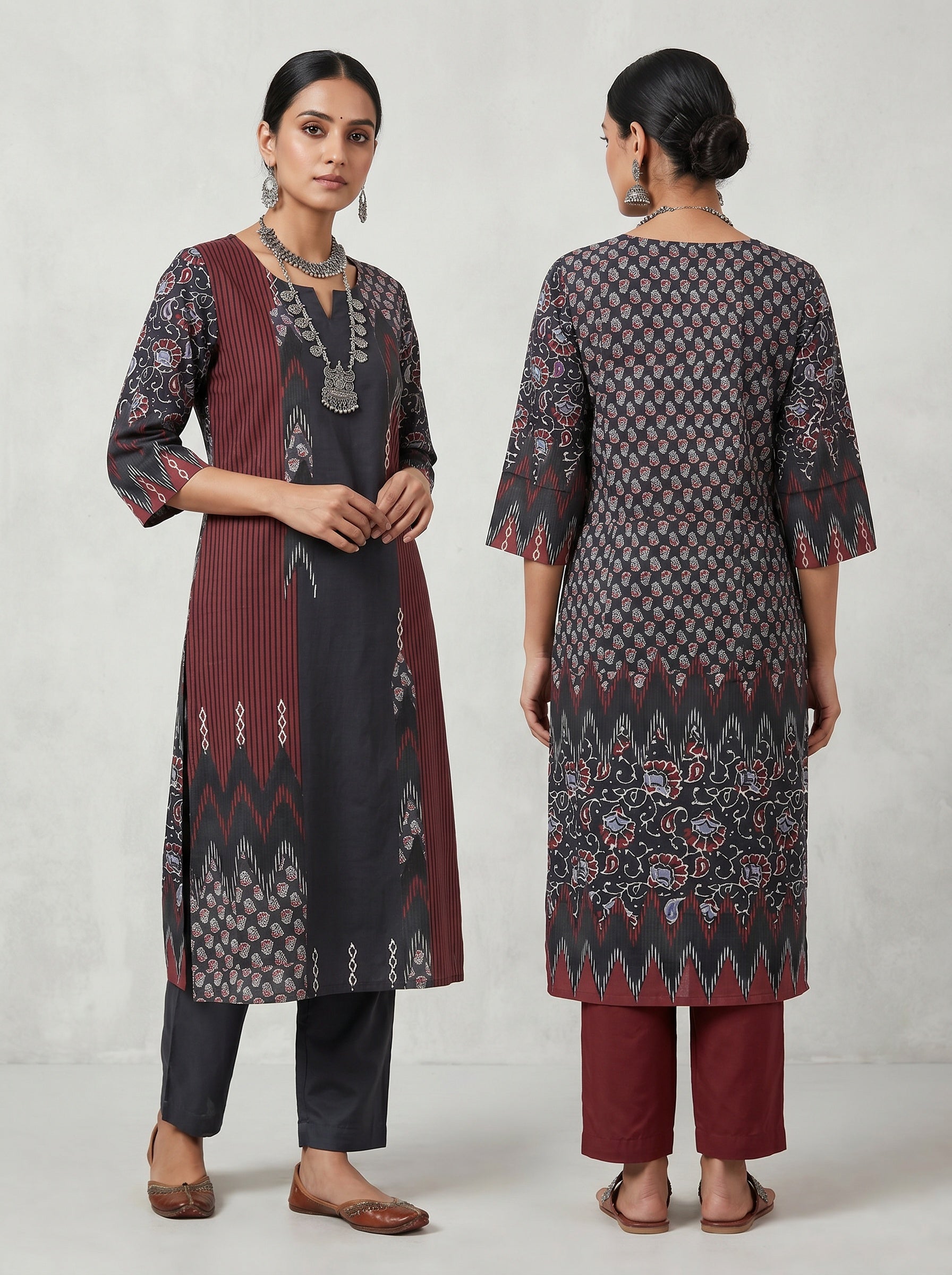 Semi Stitched Cotton Smart Casual kurta VISHAL KAPUR
