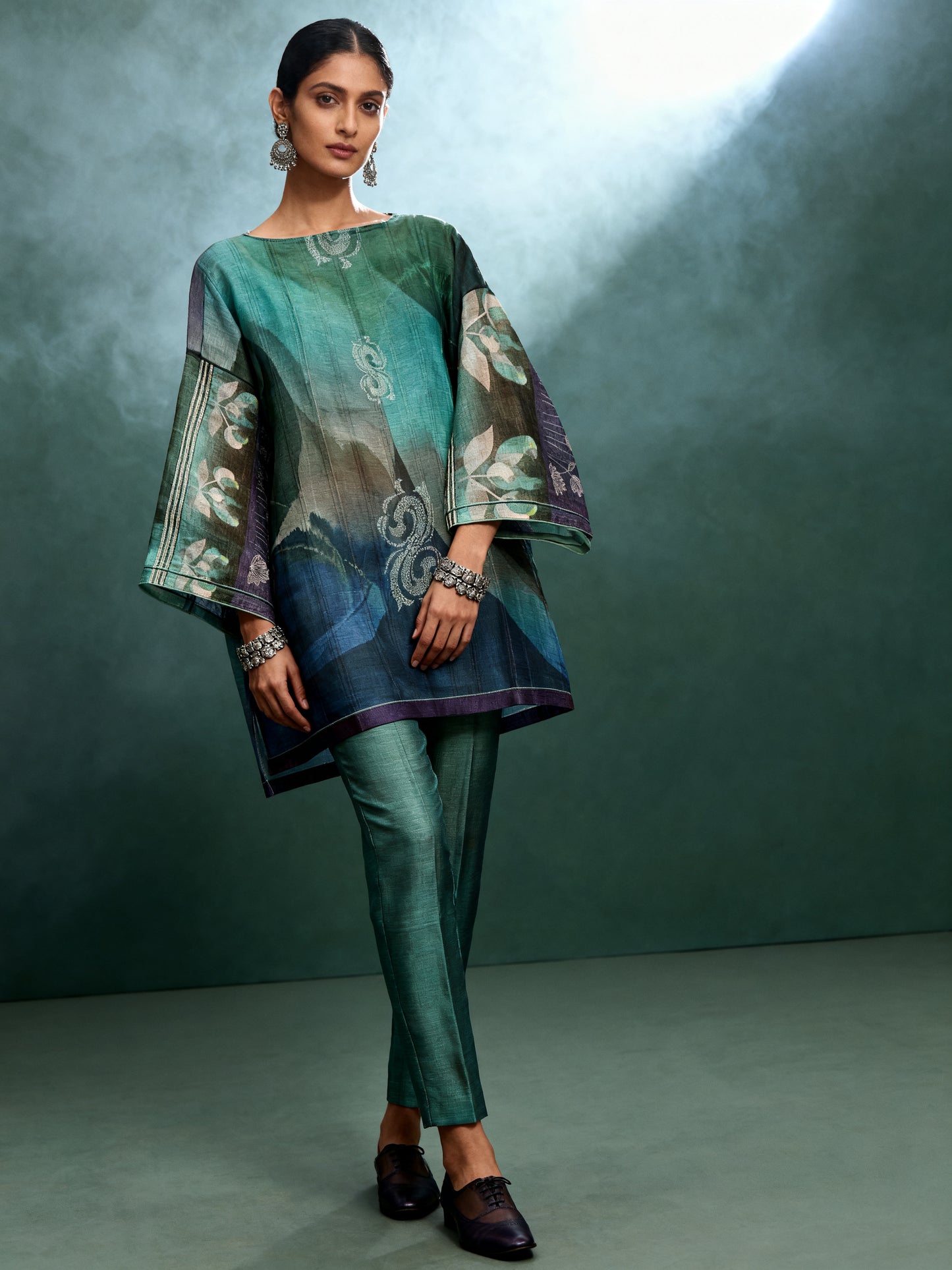 Semi Stitched linen kota Short Tunic