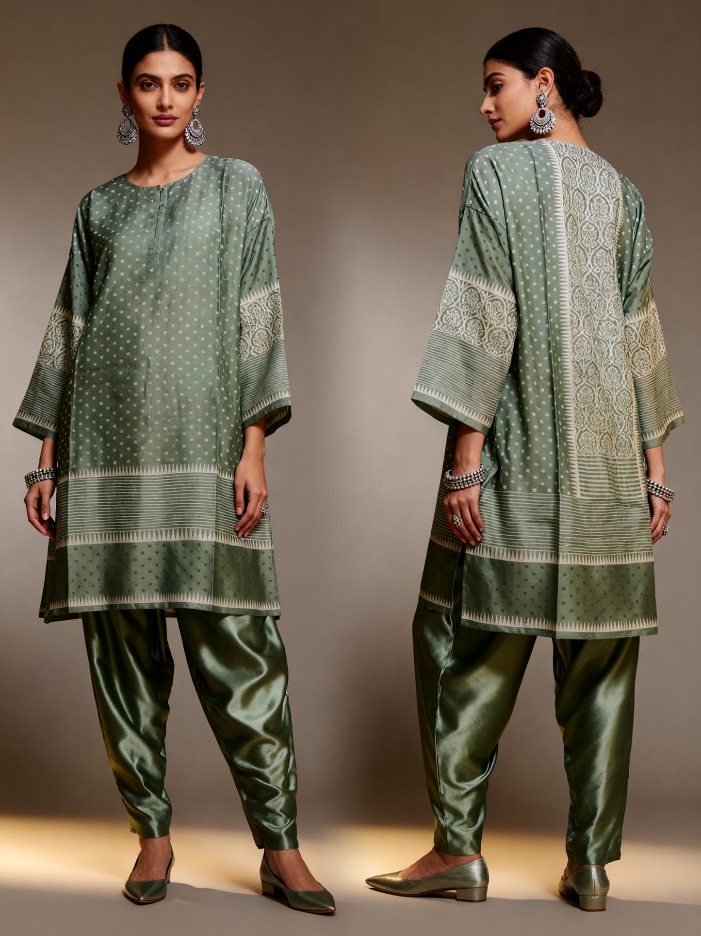Semi Stitched Chanderi Casual kurta